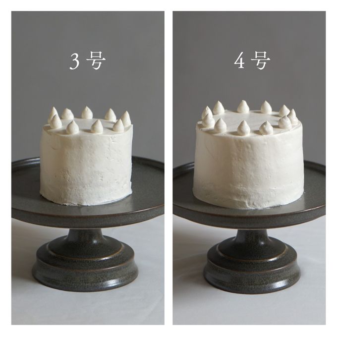 ファーストバースデーケーキ 単品 ホワイト 3号 9cm ◎ 5