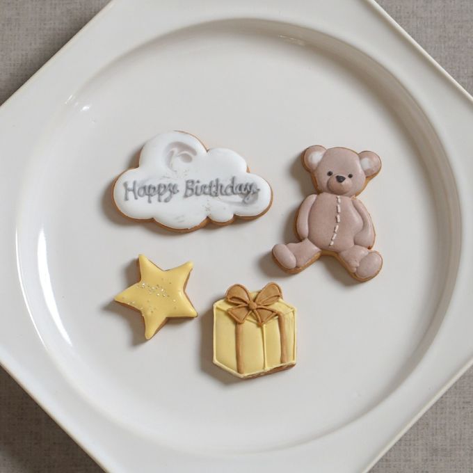 バースデーアイシングクッキーセット くま◎ /  名入れ 3