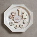 バースデーアイシングクッキー＆ホワイトケーキセット うさぎ 3号 9cm ◎ / 名入れ 3