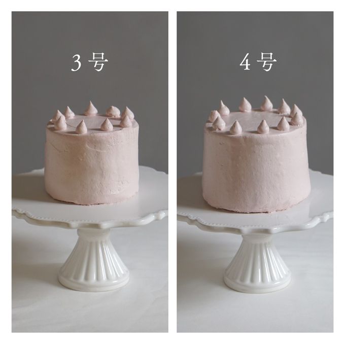 バースデーアイシングクッキー＆ピンクケーキセット うさぎ 3号 9cm ◎ / 名入れ 10