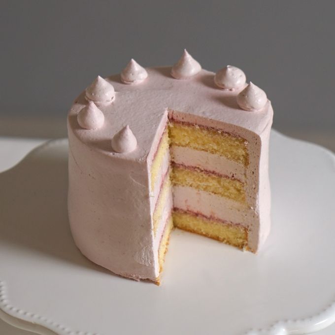 ファーストバースデーケーキ 単品 ピンク 3号 9cm ◎ 4