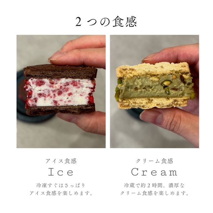 クッキークリームサンド 5個入り（ストロベリー3個・ピスタチオ2個）手土産 ギフト 内祝い 4