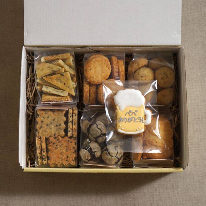おつまみクッキーセット ６種セット アイシングクッキー付き / 父の日 手土産 ギフト  1