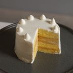 バースデーアイシングクッキー＆ホワイトケーキセット うさぎ 3号 9cm ◎ / 名入れ 9