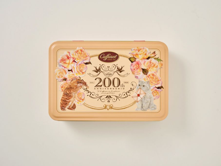 カファレル 200周年 オレンジスクエア缶 4