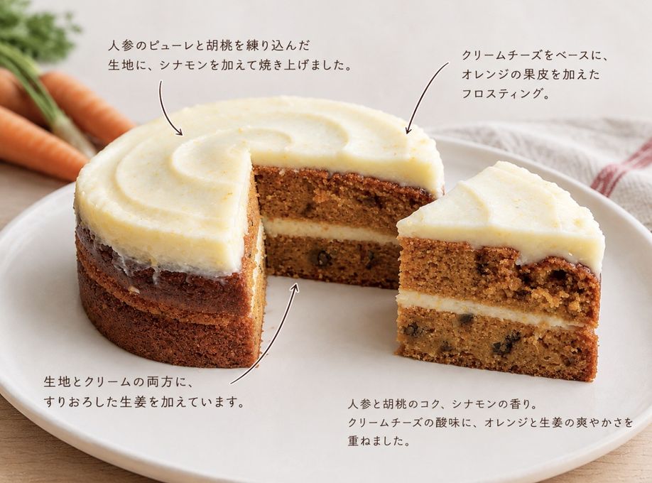 キャロットケーキ 4号 12cm 4