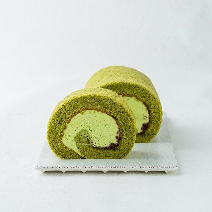 抹茶ロールケーキ 4