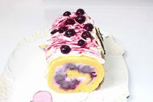 ブルーベリーロールデコレーションケーキ 13.5cm  9