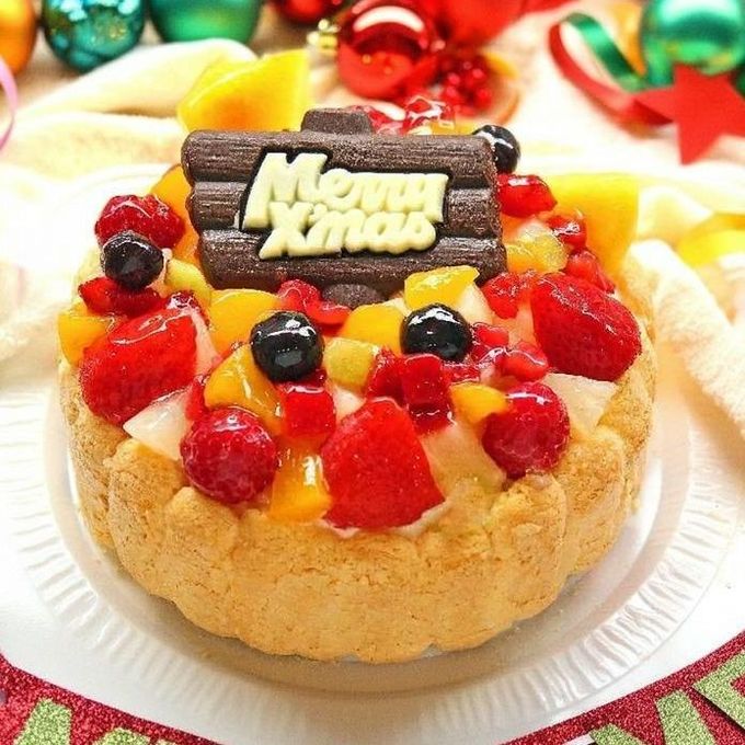 クリスマスフルーツアイスケーキ 7号 21cm  1