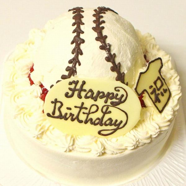 野球ボールケーキ 6号 18cm（ホームメードのお店～うしゃぎさん
