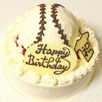 野球ボールケーキ 6号 18cm