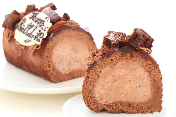 濃厚チョコレートクリームデコレーションロールケーキ 13.5cm 4