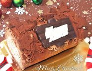 濃厚チョコレートクリームデコレーションロールケーキ 13.5cm クリスマス2025 1