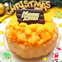 クリスマスマンゴーアイスケーキ 4号 12cm 