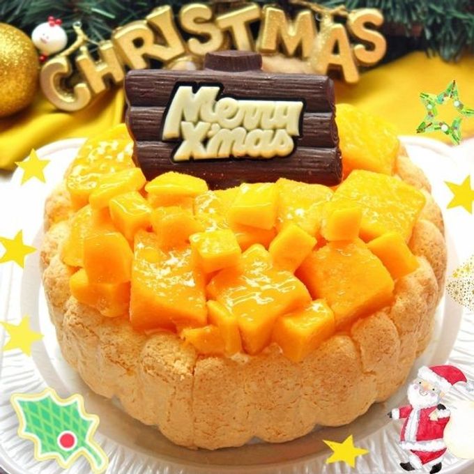 クリスマスマンゴーアイスケーキ 4号 12cm  1