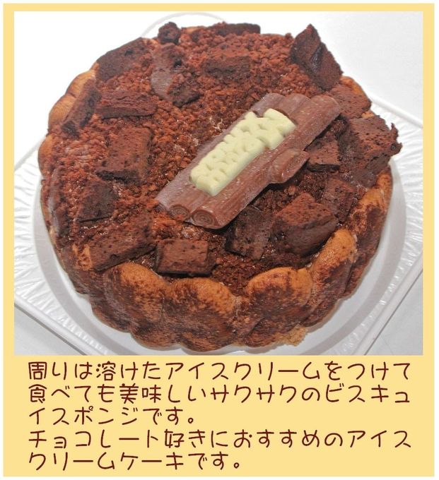 クリスマスチョコレートアイスケーキ 7号 21cm  4