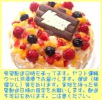 クリスマスフルーツアイスケーキ 5号 15cm  4