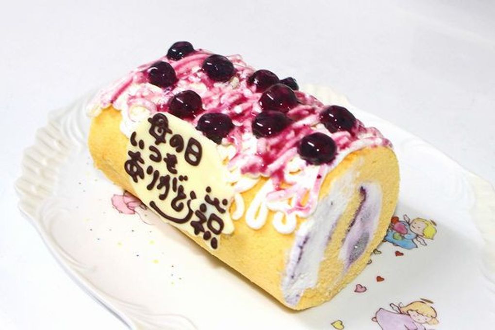 ブルーベリーロールデコレーションケーキ 13.5cm  2