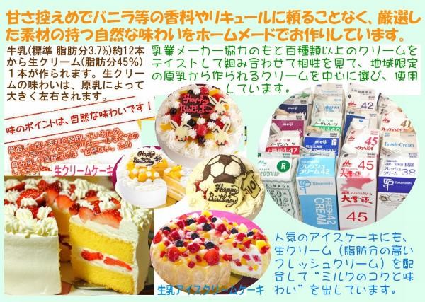 フルーツ生クリームケーキ 7号 21cm（ホームメードのお店～うしゃぎさん～） | Cake.jp