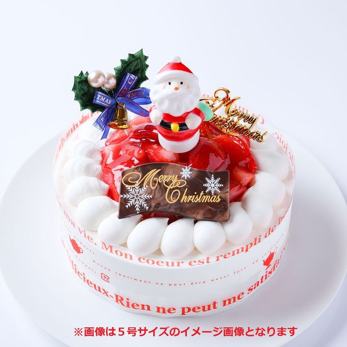 苺デコレーションケーキ 4号 12cm クリスマス2023 1