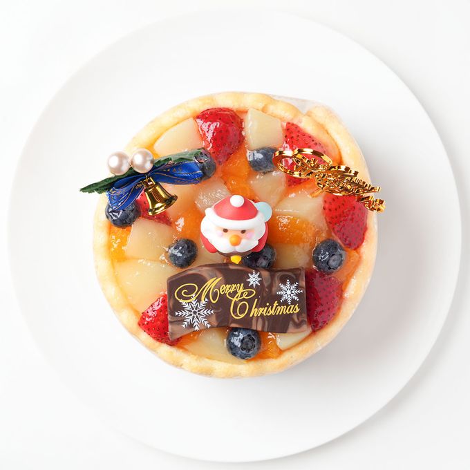 Xmas ファーストバースデーケーキ 4号 スマッシュケーキ サンタ付き クリスマス2024 2