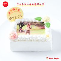 フォトケーキ 純生クリーム 4号（12cm×9cm）