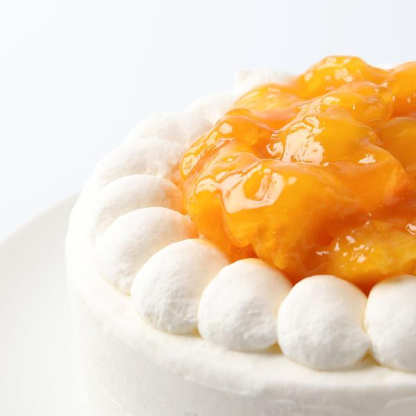 マンゴーのバースデーケーキ 4号 12cm （サンタアンジェラ） | Cake.jp