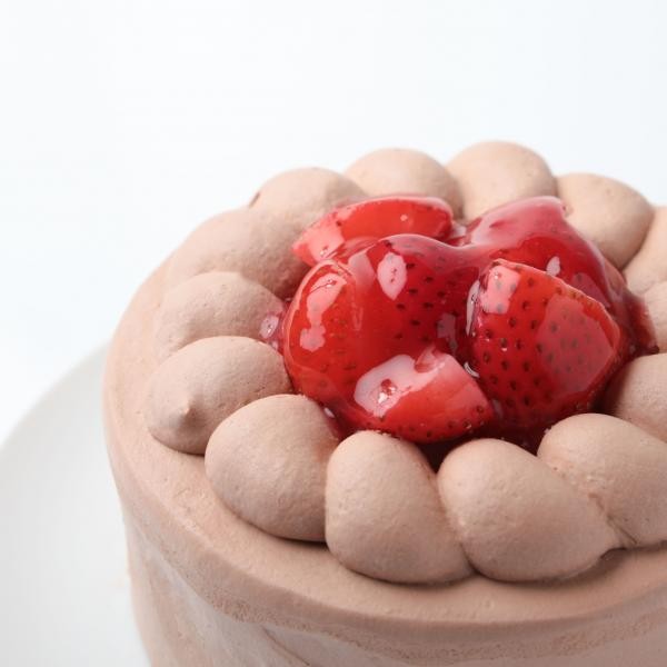 苺生チョコデコレーション 4号 12cm （サンタアンジェラ） | Cake.jp