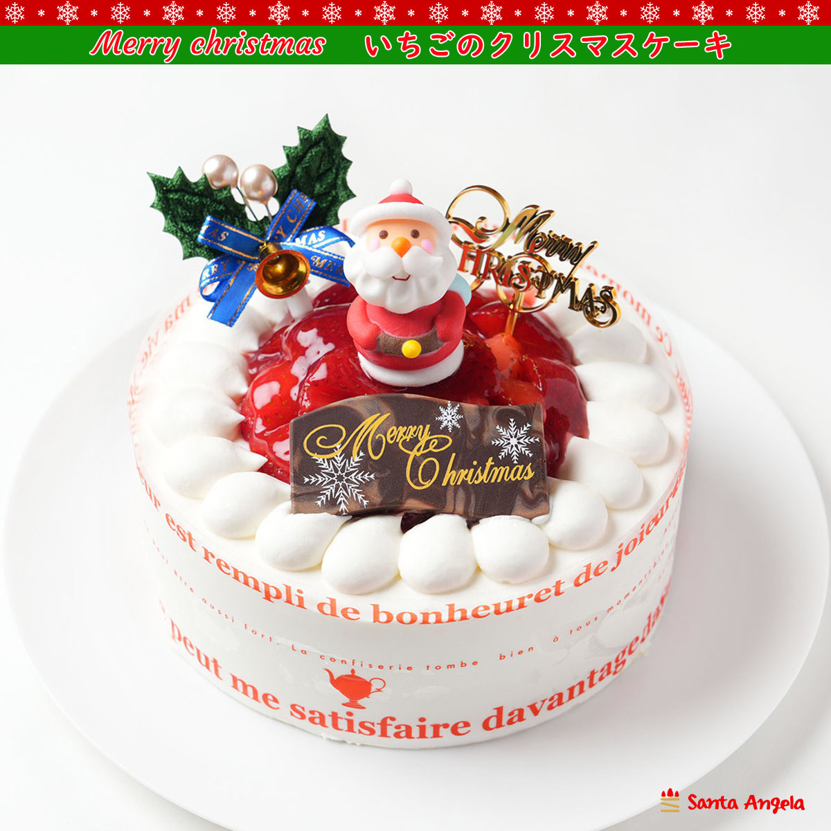 苺デコレーションケーキ 5号 15cm Xmas クリスマス2025（サンタ
