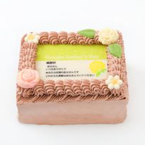 父の日限定感謝状ケーキ 12×9cm チョコ生クリーム 