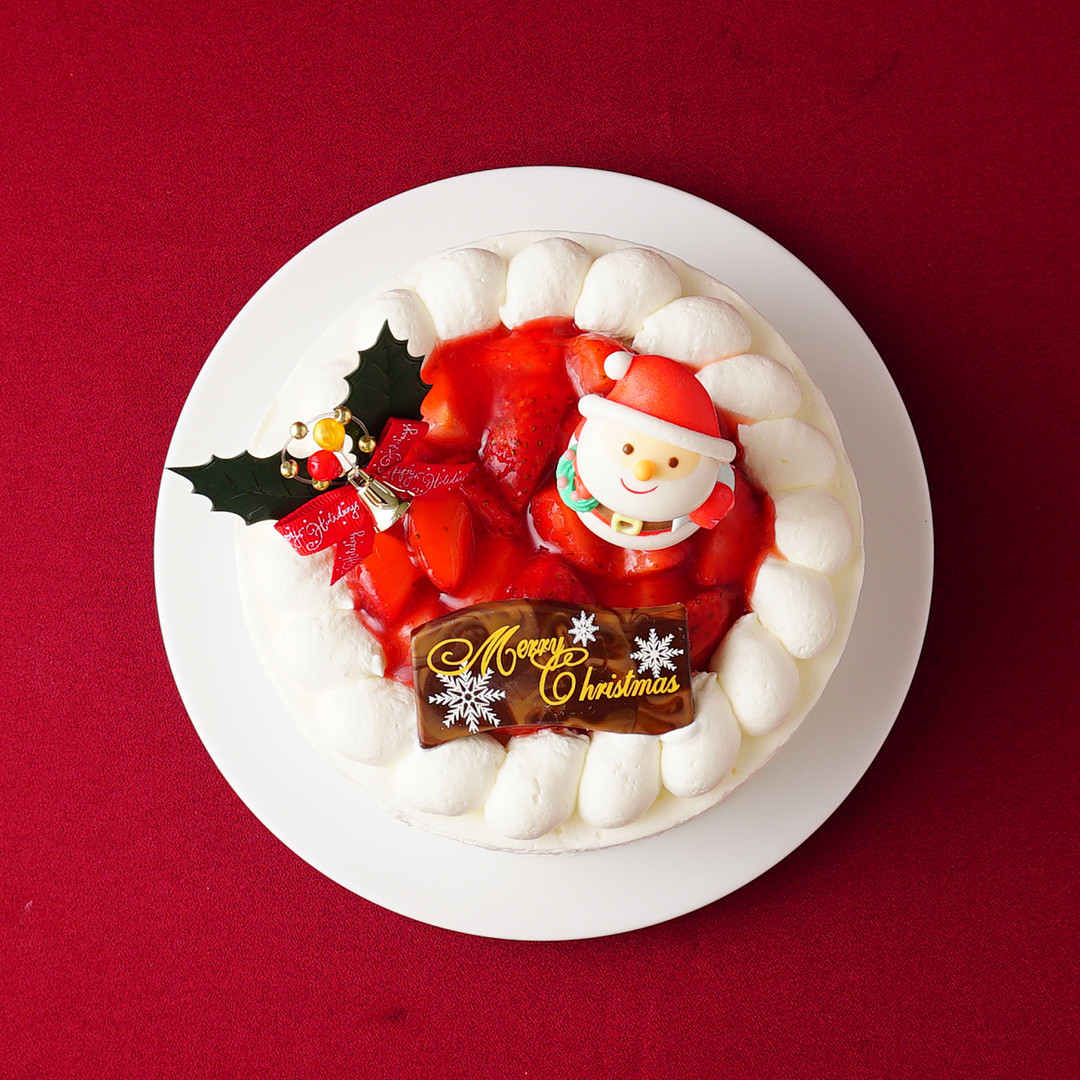 苺デコレーションケーキ 5号 15cm シュガードールサンタ クリスマス 