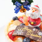 Xmas ファーストバースデーケーキ 4号 スマッシュケーキ サンタ付き クリスマス2024 4