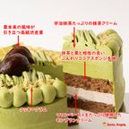 宇治抹茶モンブランケーキ ４号 おためし スイーツ 洋菓子 ギフト デコレーションケーキ 3