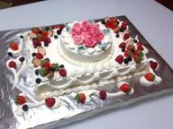 薔薇ケーキ2段 20×28cm 2