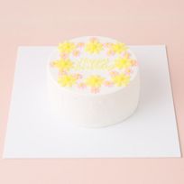 ☆Custom Cake Maker☆カスタマイズケーキ｜丸形｜フラワー 3号
