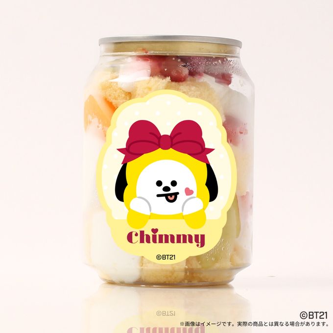 『BT21』CHIMMY アクリルコースター付きケーキ缶（トライフル味） 2