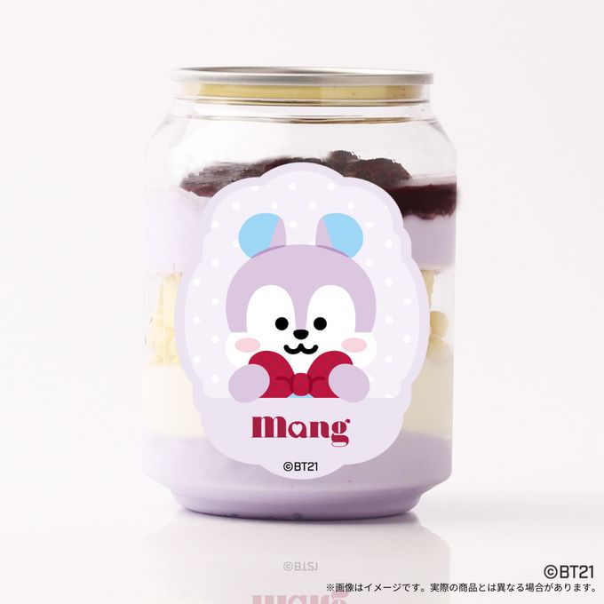 『BT21』MANG アクリルコースター付きケーキ缶（レアチーズ味） 2