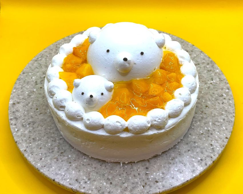 クリスマス限定 しろくまさんのマンゴーショートケーキ（グルテンフリー対応 卵・乳製品・小麦粉不使用） 3