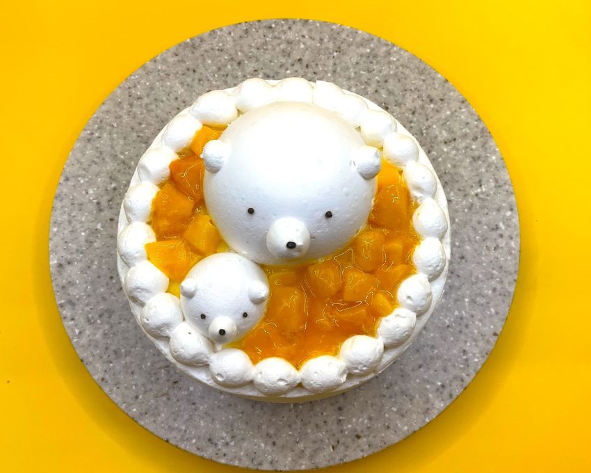 クリスマス限定 しろくまさんのマンゴーショートケーキ（グルテンフリー対応 卵・乳製品・小麦粉不使用） 2