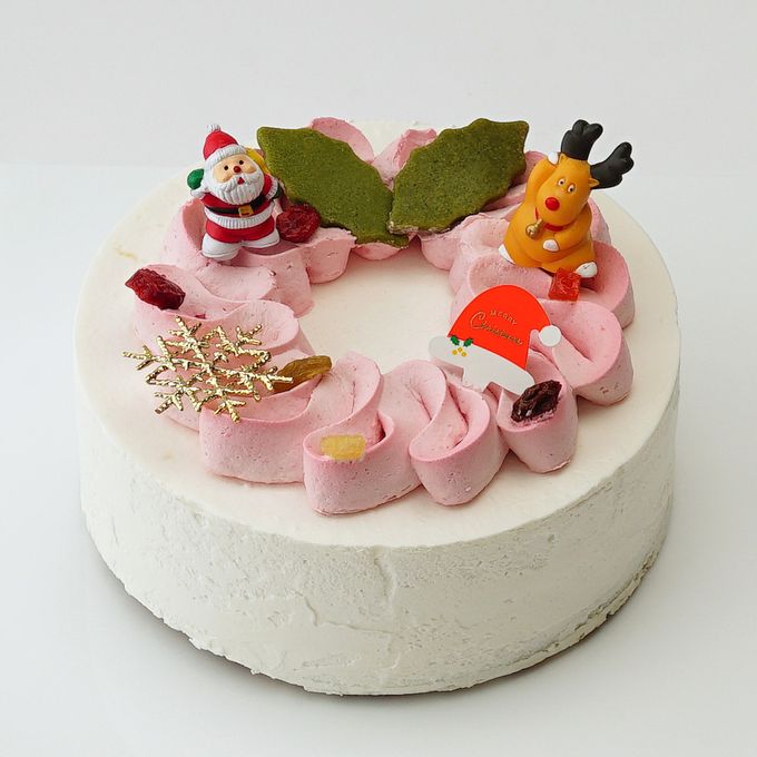 【Cake.jp限定】クリスマス限定 ヴィーガンクリームホールケーキ 15cm《卵・乳製品・小麦粉・白砂糖不使用・グルテンフリー》 クリスマス2023 2