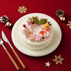 【Cake.jp限定】クリスマス限定 ヴィーガンクリームホールケーキ 15cm《卵・乳製品・小麦粉・白砂糖不使用・グルテンフリー》 クリスマス2023 10