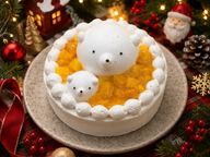 クリスマス限定 しろくまさんのマンゴーショートケーキ（グルテンフリー対応 卵・乳製品・小麦粉不使用） 1