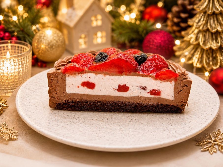 クリスマス限定 いちごとチョコのムースケーキ（グルテンフリー対応 卵・乳製品・小麦粉不使用） 2