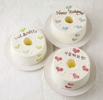 8色から選べる♪ ハートがかわいいセンイルシフォンケーキ 17cm 