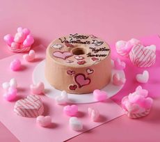 お手紙ケーキ 直径17cm チョコクリーム ハートデザイン 2026バレンタイン