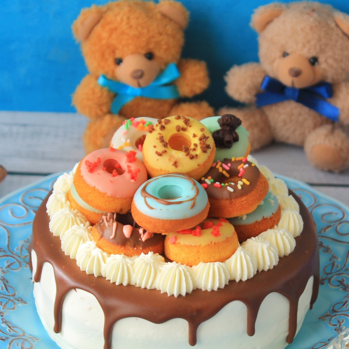 5号】ゆめかわ☆ドーナッツケーキ（おやつのこみち Cheminシュマン