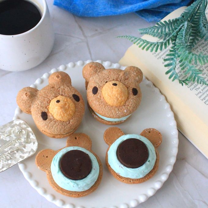 【9個】チョコミントキス テディパフィ―  2