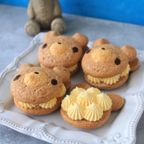 【12個】ゴールデンカスタード テディパフィ― 2