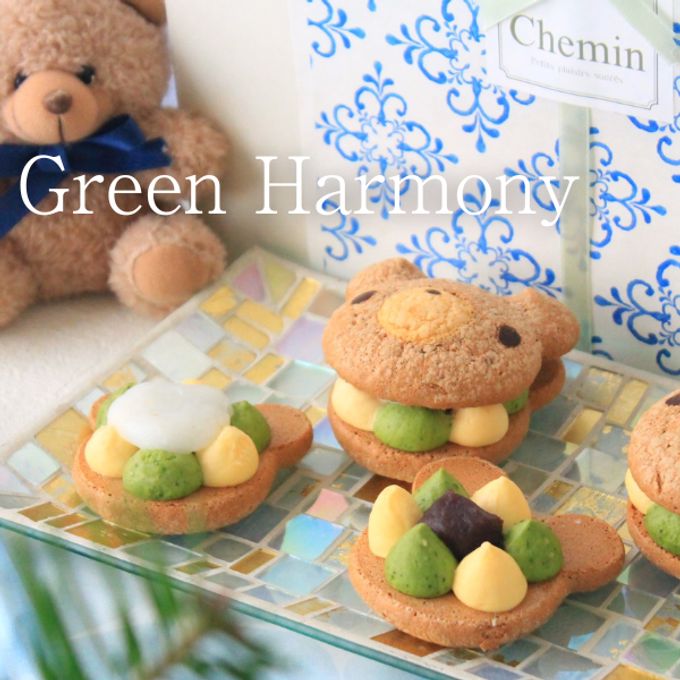 【9個】グリーンハーモニー  テディパフィ― 1