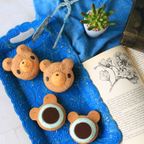 【6個】チョコミントキス テディパフィ―  2